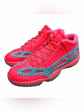 Air Jordan 11 Retro nike men size 11 Low IE Flash Crimson Pink Athletic Sneakers